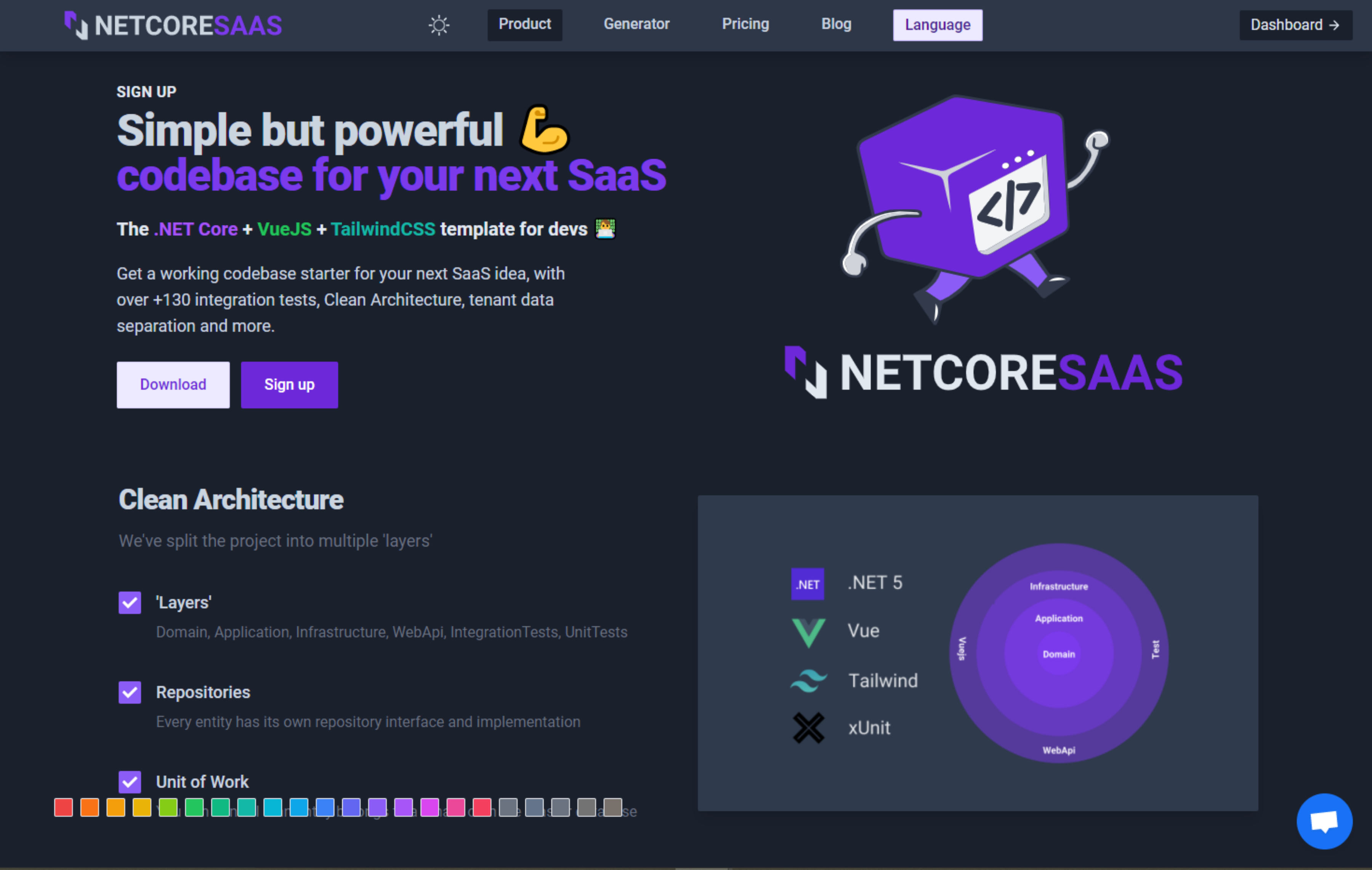 NetcoreSaas - Landing page (marketing side)