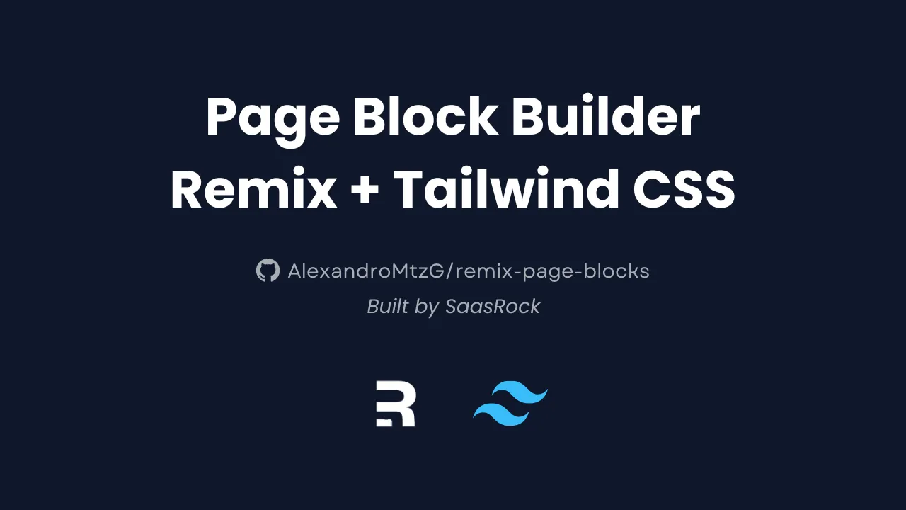 Open-source Page Block Builder with Remix and Tailwind CSS