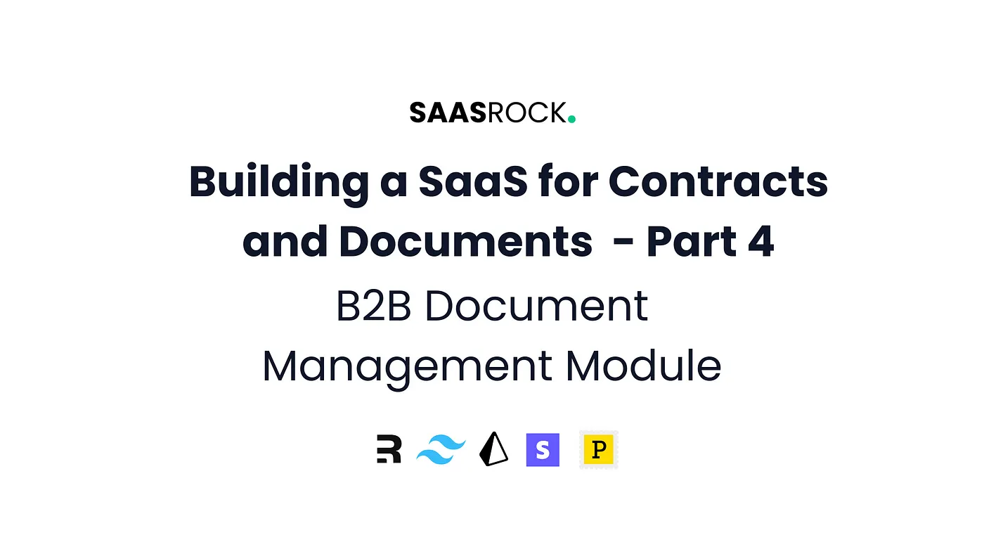 Building a Contracts SaaS with SaasRock — Part 4 — B2B Document Management Module
