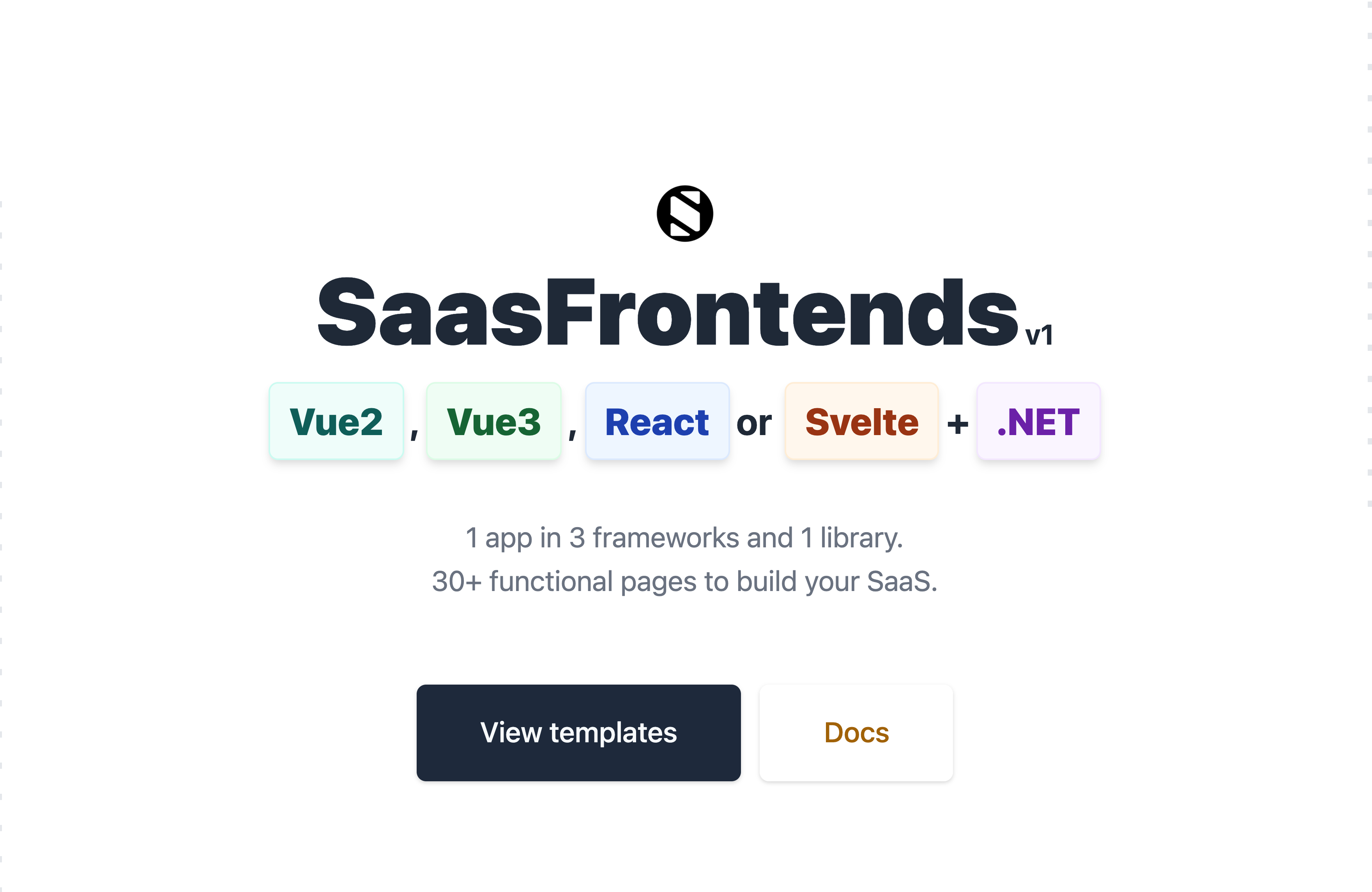 SaasFrontends v1.0